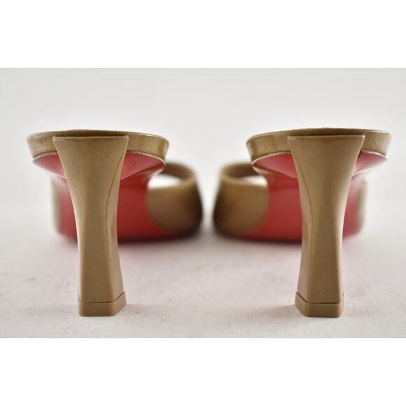 Christian Louboutin Condora Mule 55 Lionne Patent Backless Sandal Heel Pump 40 - Picture 13 of 15